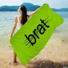 Singer C-Charli X-XCX B-Brat Big Microfiber Beach Towels Quick Dry Towel Sand Beach Towels Pool Towel for Travel Swim Pool Yoga