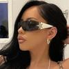 New Women'S Rimless Star Decoration Eyewear Integrated  Hot Girl Style Hip Hop Fashion Sunglasses Beach Party Eyeglasses