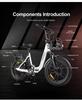 2026 New C05 pro Fold Electric Bike 500W Motor 36V 13AH City Travel Commute Electric Bicycle 20*4.0 Inch Tire USB phone charging.