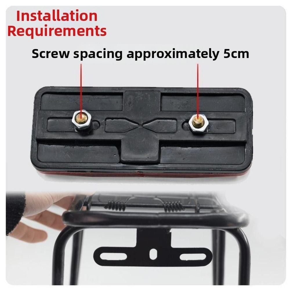 100*40mm Bike Rear Reflector Taillight Plastic Battery Powered Rear Taillight