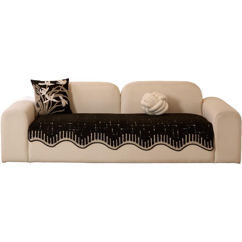 Premium Special-Shaped Sofa Cushion Autumn And Winter New Non-Slip Plush One-Piece Leather Sofa Cover Cross-Border Special Supply