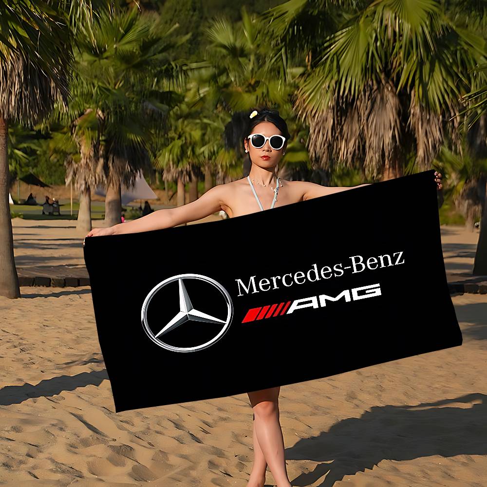 CQQ1 M-Mercedes-B-benz Big Microfiber Beach Towels Quick Dry Towel Sand Beach Towels Pool Towel for Travel Swim Pool Yoga