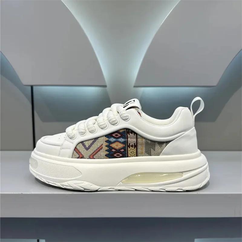 Spring Autumn New Classic Men's Shoes Thick Soled Height Increasing Casual Shoes for Youth Outdoor Running Sports Shoes Sneakers