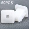 50pcs Square Fasteners Retainer Fender Car Door Trim Panel Push Rivet Clips