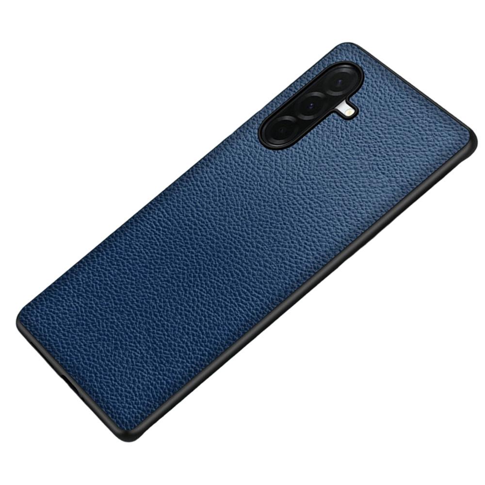 For Samsung Galaxy A54 5G Case Litchi Texture PU Leather Coated PC + TPU Protective Phone Back Cover