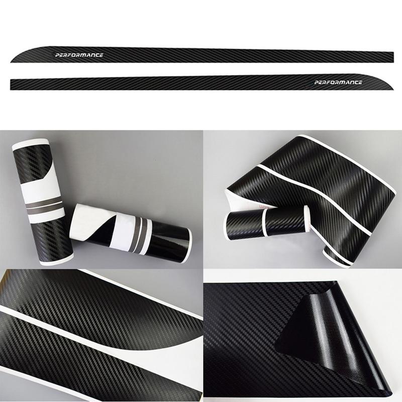 Car Side Skirt Sills Stickers For BMW F30 F31 F32 F33 F15 F16 F10 E60 E61 Carbon Fiber Vinyl Decals Car Body Decoration