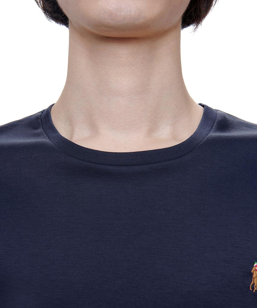 POLO RALPH LAUREN Custom Slim Soft Cotton Tee - Navy
