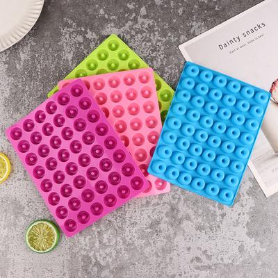 1 шт. 48-гнездовая силиконовая форма для мини-пончиков, сделай сам, маленькая форма для пончиков для противня, форма для маффинов, пончиков, кексов, печенья