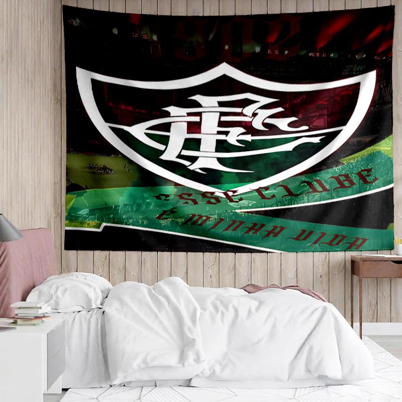Flumi-nense Crest Wings Printed Printed Tapestry, for Bedroom,Livingroom, dormitory, Large Wall Decor, Fabric Decor Fan Birthday Gifts