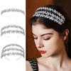 Новый многослойный цирконовый ободок для волос, аксессуары для волос для женщин, повседневный, высококлассный, полностью бриллиантовый, супер блестящий, ободок с бабочкой, оптовая продажа