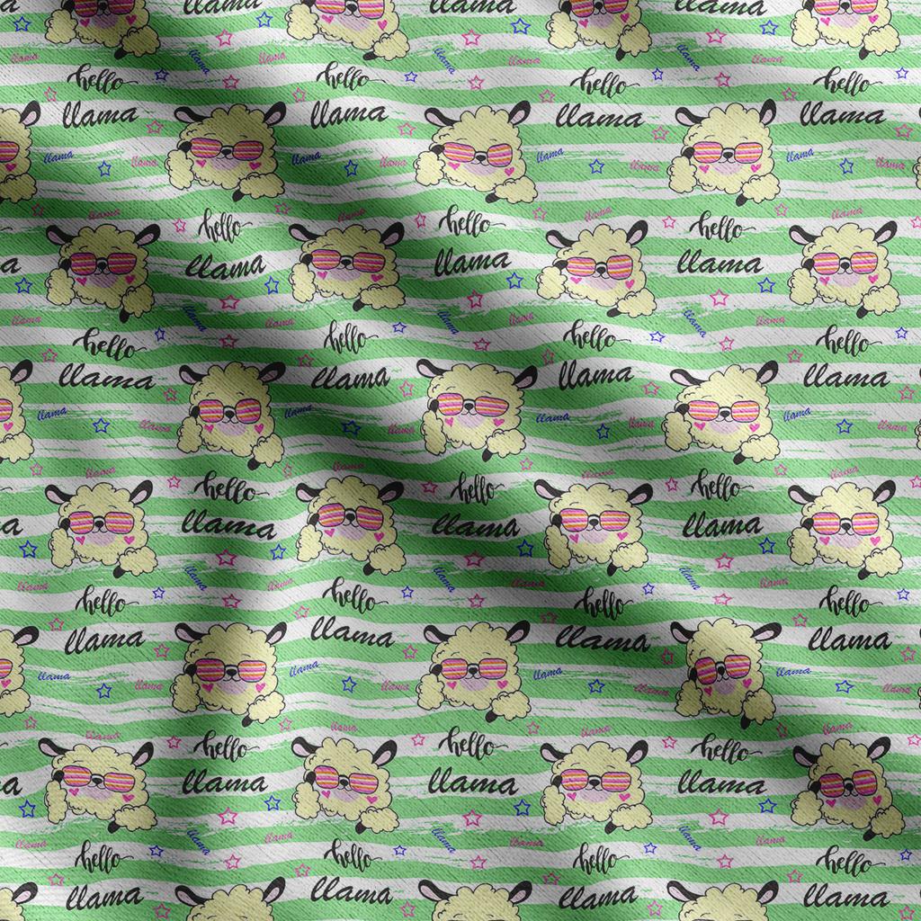 Soimoi Принт ламы альпаки, хлопковый батист, ткань для квилтинга, продаваемая во дворе, ширина 42 дюйма, хлопчатобумажная ткань средней плотности, швейные принадлежности,