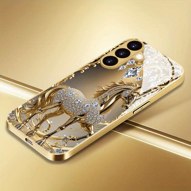 Креативный чехол для телефона из стали и стекла, подходит для Samsung Galaxy S26 S25 S24 S22 S21 S20 FE/Ultra/Plus, противоударная задняя крышка