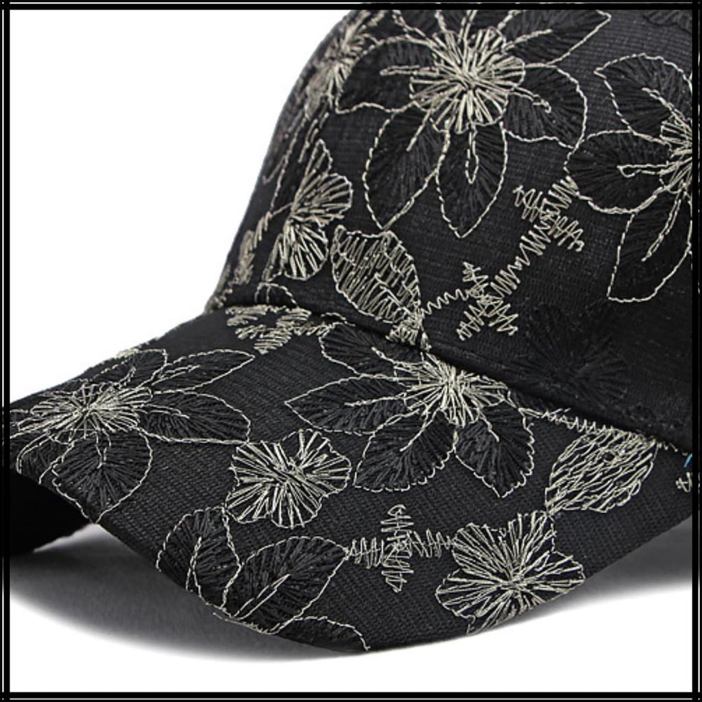 Бейсбольная девчачья шляпа CZ126 [White Fang] Кепка, кепка, шапка, поля, цветок, вышивка, кружево, милая, женская, (розовый)