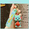 Adorable Fruit Dragon Baby Keychain Silicone Car Bag Pendant Creative Gift