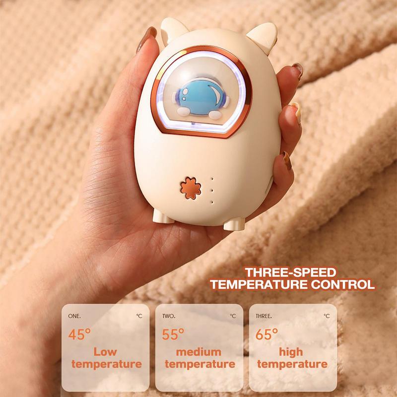 Электрическая грелка для рук, симпатичный электрический портативный карманный обогреватель, внешний аккумулятор, быстро нагревающийся, 3 уровня нагрева, грелка для рук