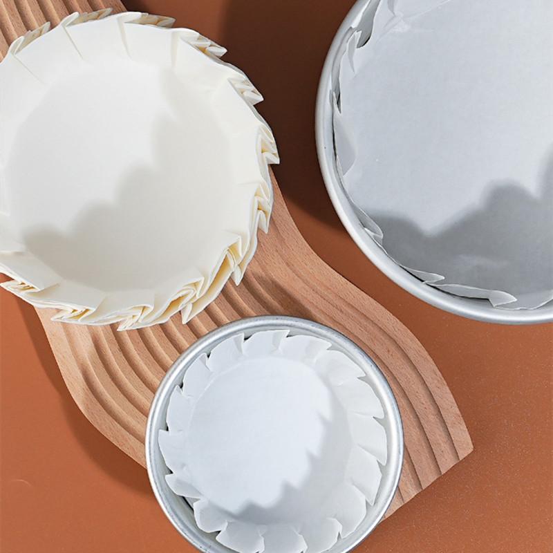 50 шт. 4 6 8 дюймов Бесшовная форма для выпечки кексов для свадебной вечеринки Форма для кексов Бумажный стаканчик Маслостойкая обертка для торта