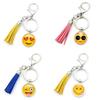 Adorable Funny Expression Time Gem Keychain Pendant Creative Unique Tassel Charm