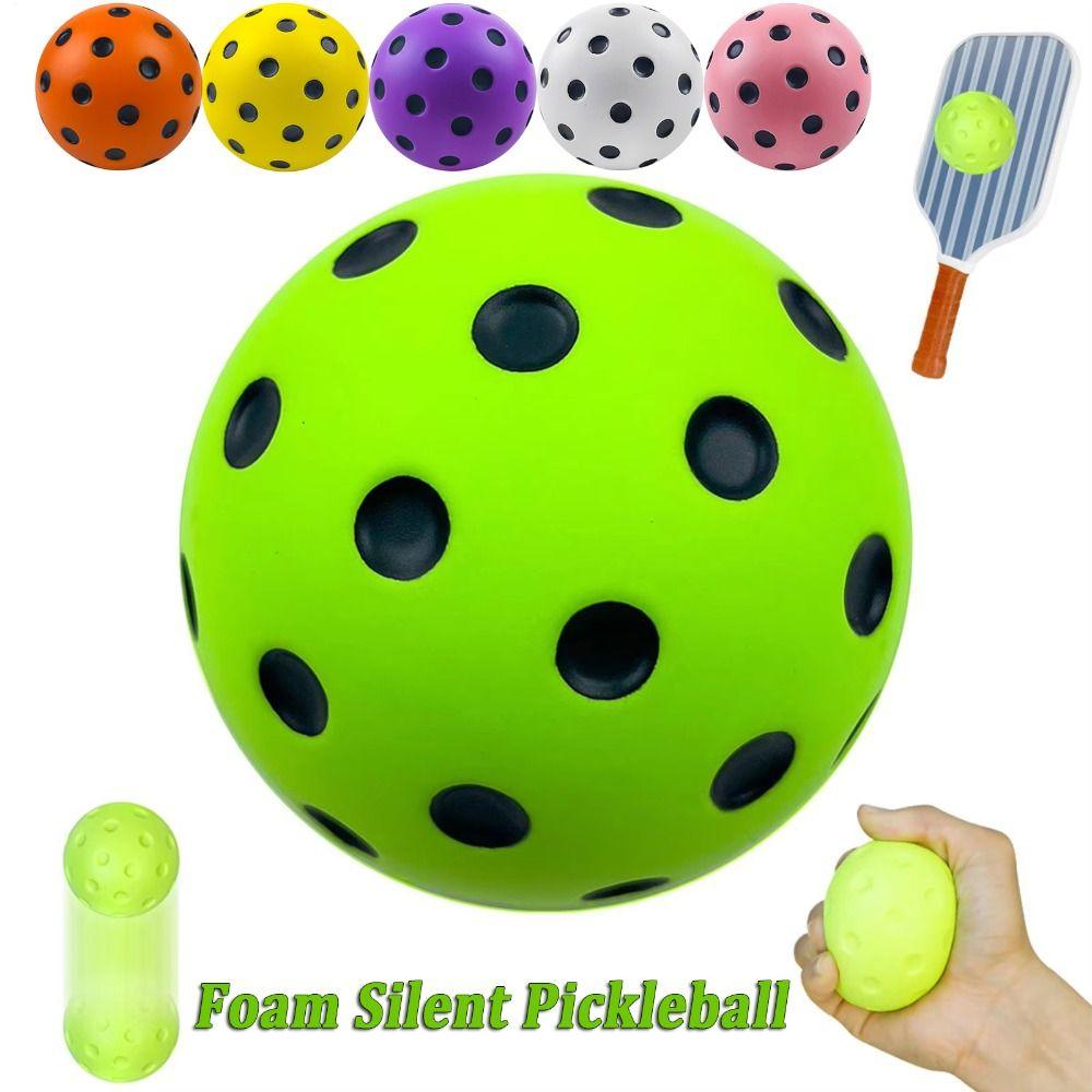 PU Foam Pickleball Training Balls High Bounce Quiet Pickleball Balls for Pickleball Training
