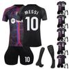 2324 Riyadh New Moon Away Football Jerseys Shorts Socks Set New Season Shorts Socks Outfits