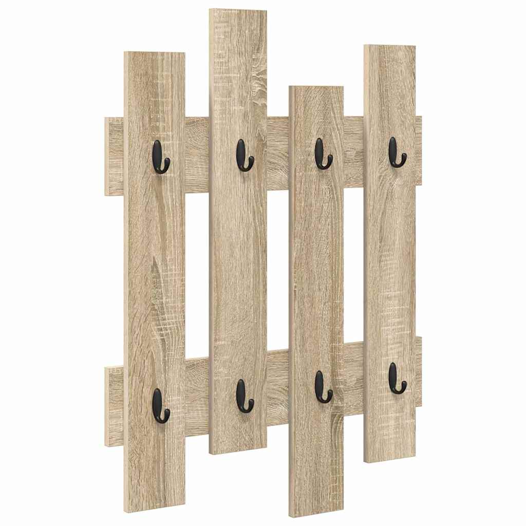 Wall Mounted Nightstand in Sonoma Oak 60 x 3 x 82 cm