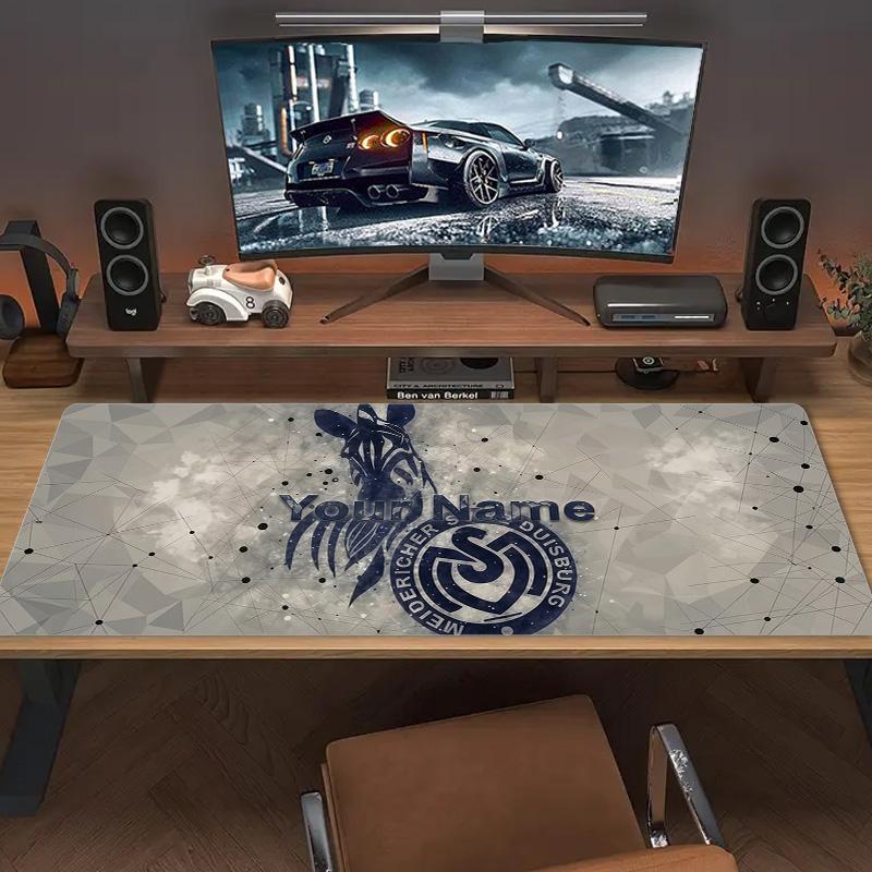 Msv Duisburg Custom Name Large Size Mouse Pad Large Gaming Table Cushion Non-slip Laptop Tablet Big Mousepad XXL Mat Mini PC Playmat With Lock edge