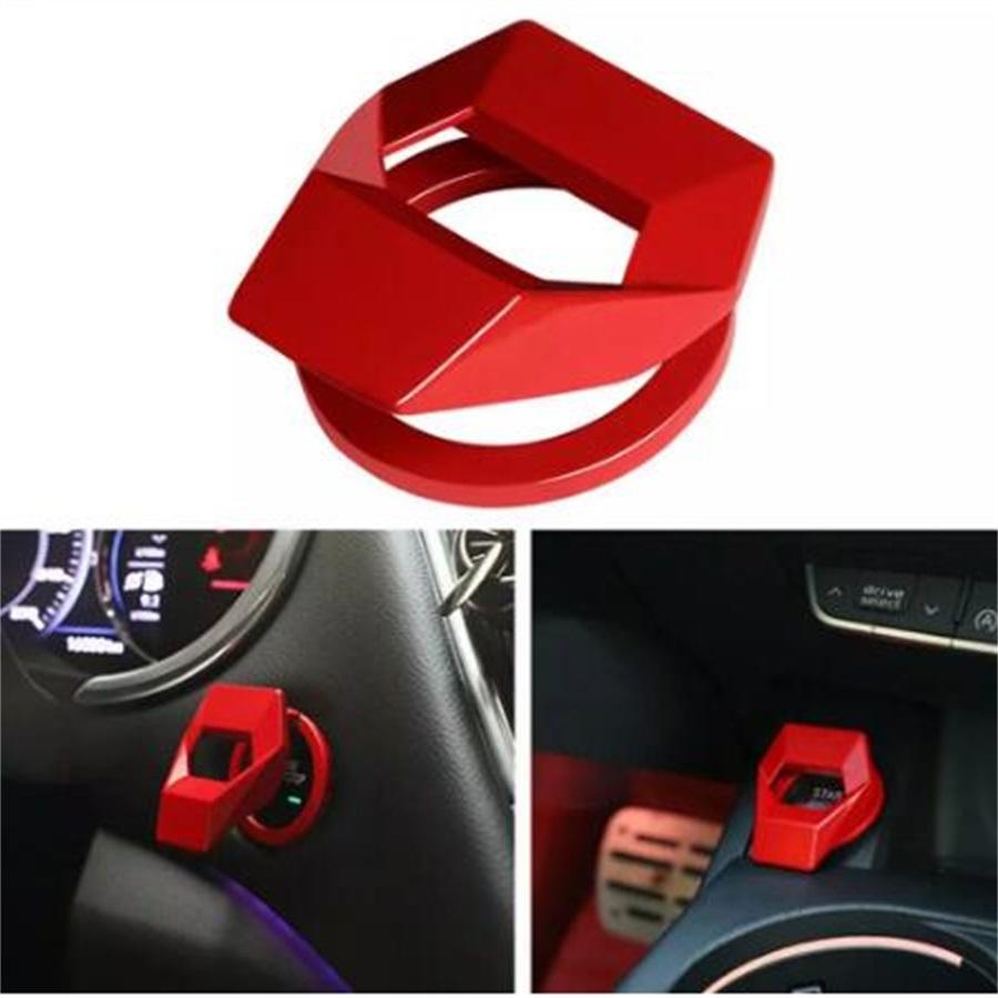 Универсальная декоративная накладка на кнопку запуска и остановки двигателя автомобиля, автомобильные аксессуары