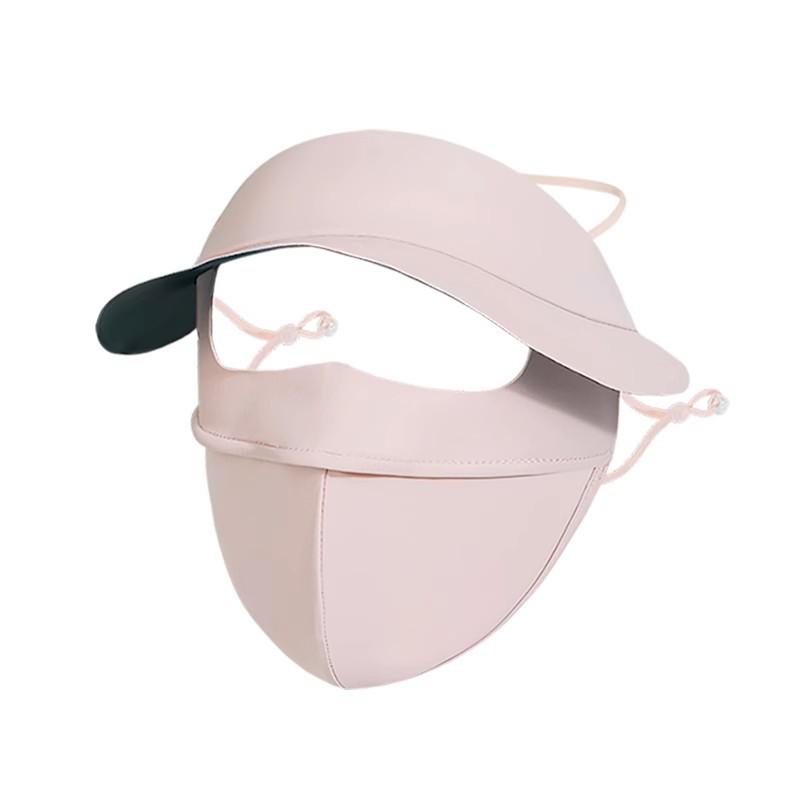 Summer Sunshade Female Anti-ultraviolet Full Face Ice Silk Sunscreen Mask