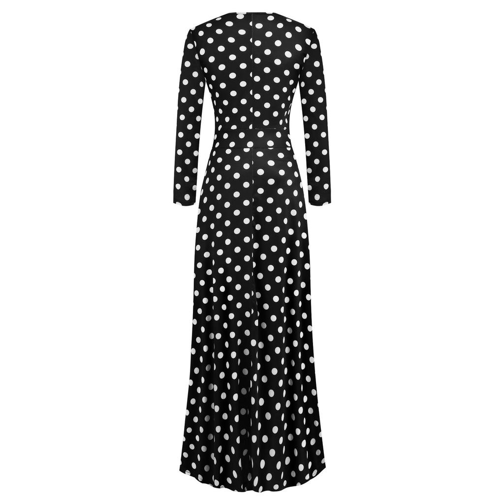 Лоскутное длинное платье с цветочным принтом, женские богемные осенние макси-платья с длинными рукавами и длинными рукавами