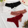 CINOON Женские сексуальные кружевные трусики с низкой талией, стринги, нижнее белье, женское нижнее белье с Т-образной спинкой, соблазнительное нижнее белье