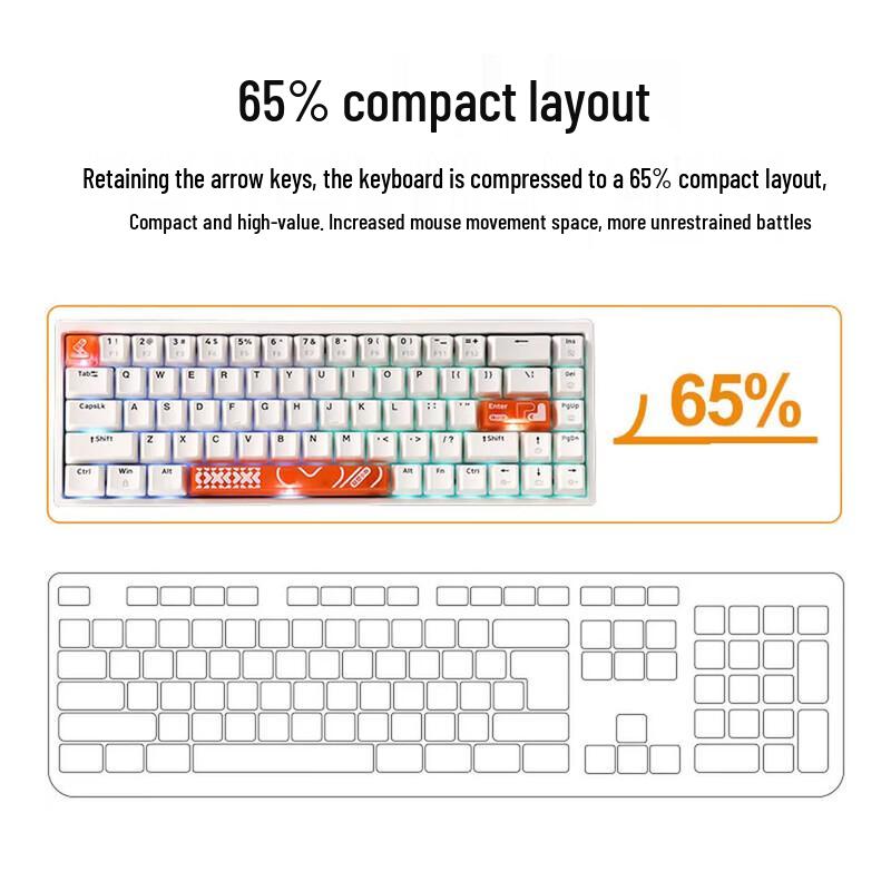 Lenovo Xiaoxin K6 68-Key Wired Magnetic Switch Gaming Keyboard