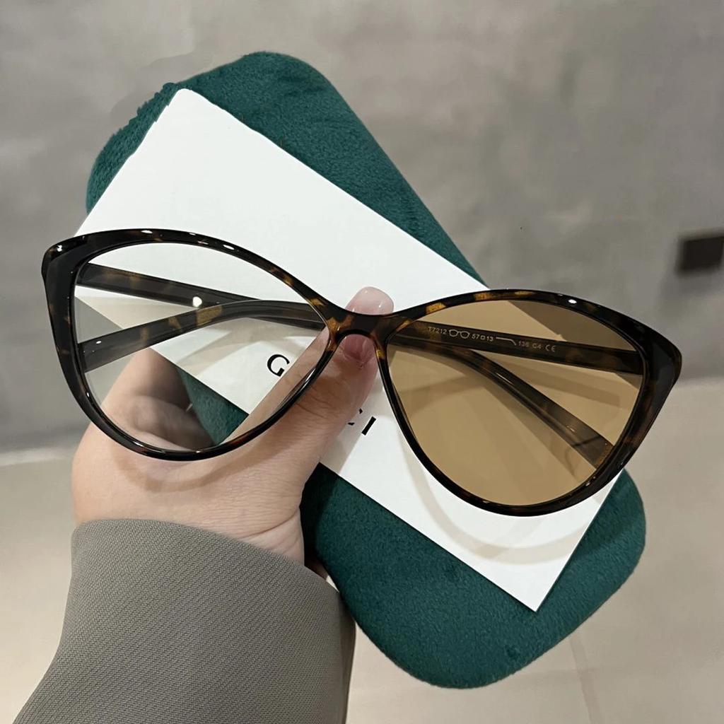 Cat Eye Photochromic Myopia Glasses Retro Frame Color Changing Short Sight Eyewear Ultralight Anti-Blue Light Near Sight Glasses