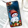 S24Ultra Для Samsung Galaxy S21 S20 FE S22 Ultra 10 S23 S24 Plus Чехол для телефона Funda Cover Подарок на Рождество Санта Клаус Снеговик