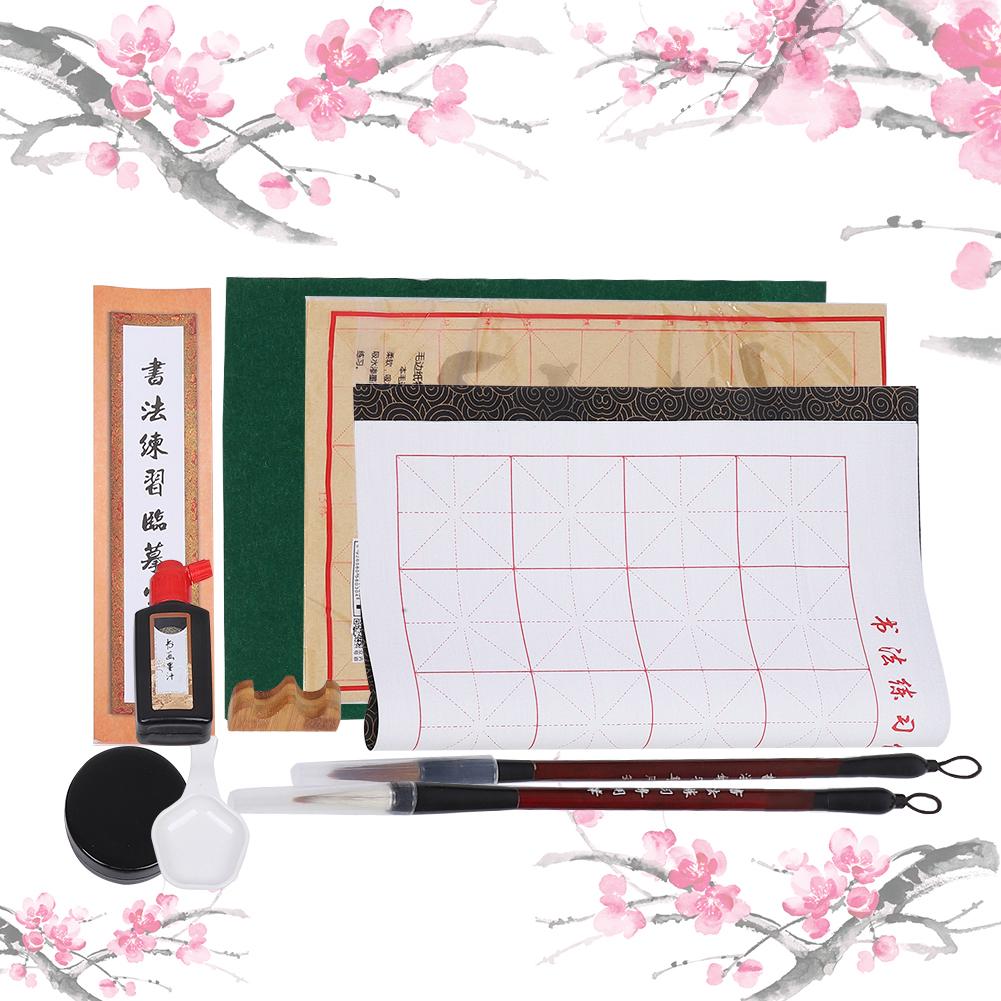 Набор кистей для каллиграфии, кисти с волками, многократное использование, студенческая практика, ткань для письма на воде