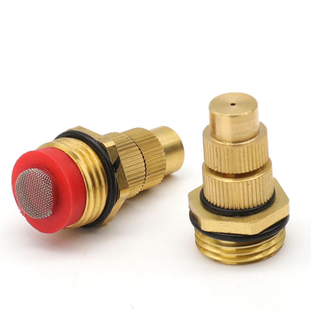 Adjustable Garden Watering Sprinkler Irrigation Brass Atomization Low Pressure Atomizing 4 Point Spray Head with Filter