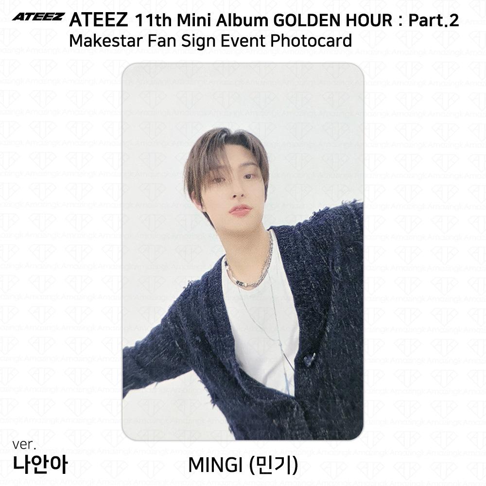 ATEEZ Фотокарточка мероприятия «Золотой час. Часть 2» Makestar Fan Sign