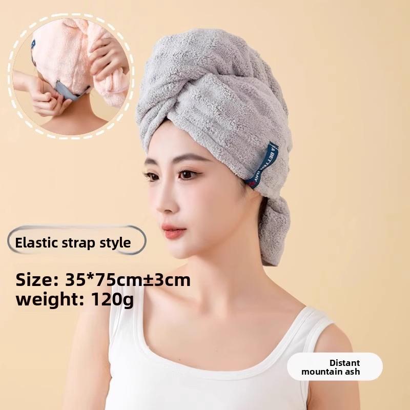 Шапочка для сушки волос после купания с водонепроницаемой функцией. Супер Быстрое Высыхание. Толстый и большого размера. Из кораллового флиса. Милый дизайн.