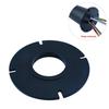 6-12 Circuit High-Speed Conductive Slip Ring, 360-Degree Rotary, 10A, Through-Bore Design