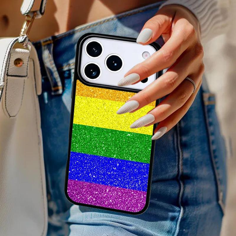 Gay Pride Flag LGBT Phone Case For iPhone 17 Air 14 15 13 12 Max Cover For Apple 14 15 16 16e 11 Pro Max Plus Coque