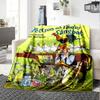 Pettson Findus Book Flannel Blanket Super Soft Warm Cozy Blanket for Sofa Bed Office Travel All‑Season Home Decor Gift