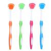 Plastic Tongue Scraper Travel Portable Freshen Breath Tongue Brush Cleaner for Oral Care