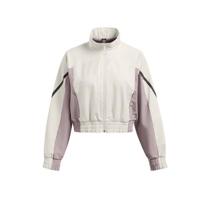 Неудержимый воротник стойка тренировочная куртка с коротким рукавом женские куртки Pinnacle-белый 1386479-110