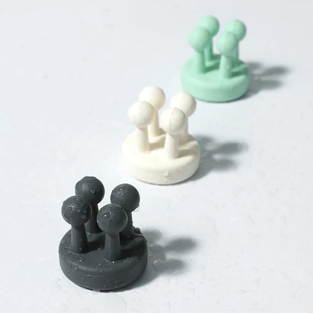 Silicone Toothbrush Holder Self Adhesive Shower Shaver Holder Must-have Storage Rack  Hanging Key