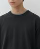 MUSINSA STANDARD Washable Supima Cotton Crew Neck Short Sleeve Knit [Dark Gray]