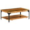 VidaXL Coffee Table and Shelf 100x60x35 Cm Solid Reclaimed Wood