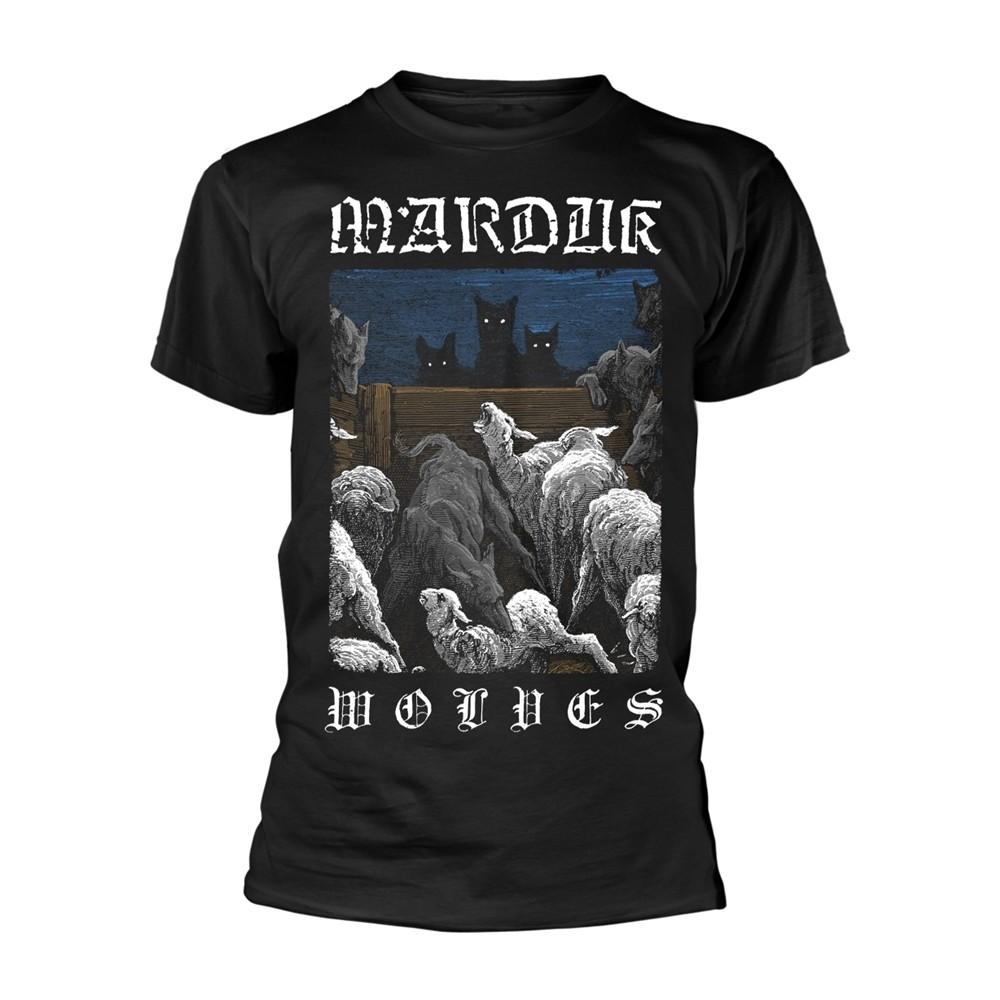MARDUK - WOLVES BLACK T-Shirt, Front & Back Print Small