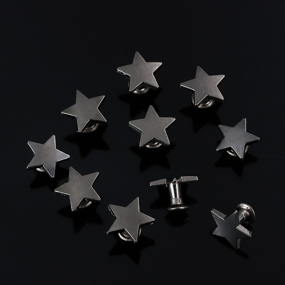 10 комплектов(20шт) Обувь DIY Украшение Скрапбукинг Тканевая Пуговица Одежда Звезды Заклепки
