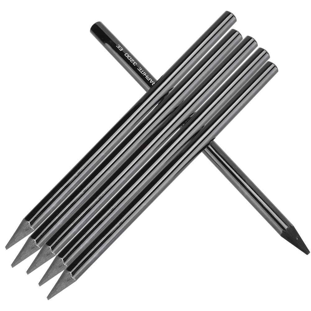 6 шт. Угольный карандаш для эскизов Профессиональный деревянный карандаш для рисования Канцелярские товары Художественные принадлежности 2B 4B 6B 8B EE HB