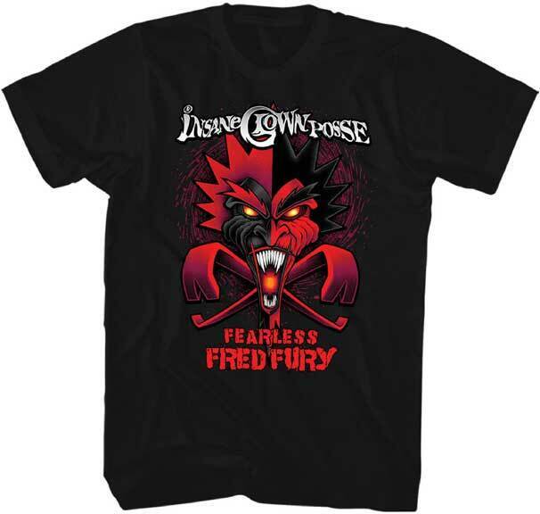 Футболка унисекс с надписью Insane Clown Posse Fearless Fred Live Nation Merch