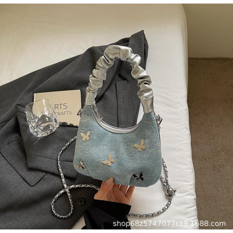 This Year's Popular Small Bag Women 2025 New Fashion Versatile Messenger Bag One Shoulder Underarm Portable Dumpling Bag Tide