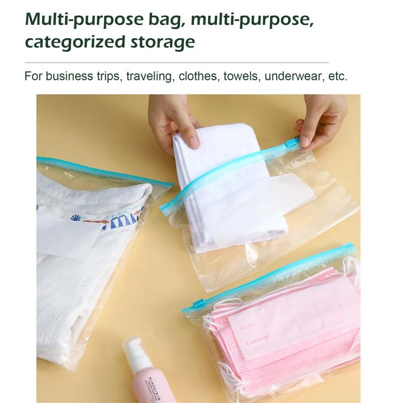 Пластиковые пакеты с застежкой-молнией, пакеты для хранения продуктов, многоразовый органайзер для холодильника, контейнер для хранения фруктов и зерна, сохраняющий свежесть, пластиковый